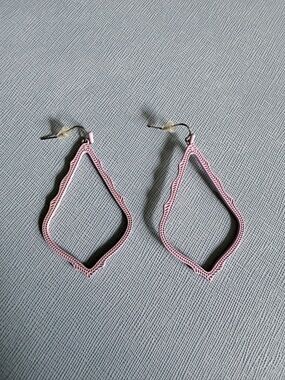 Kendra Scott - Pink Geometric Drop Earrings - Brand